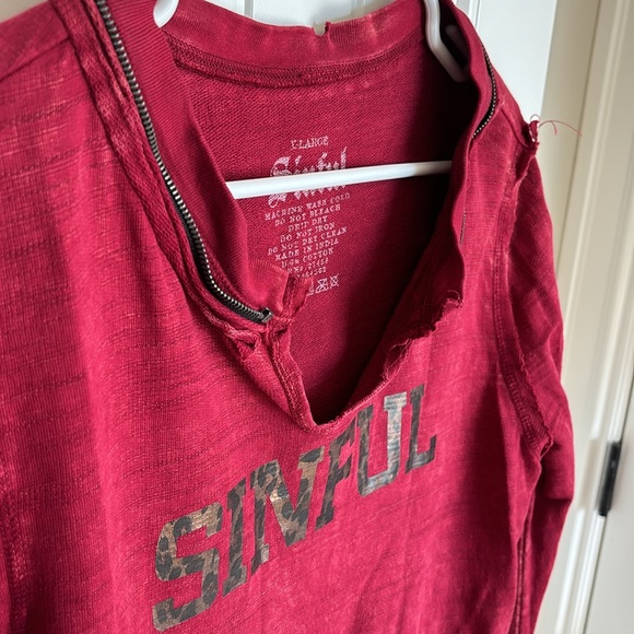 Sinful skull leopard & red sweatshirt brand new without tags . Super rare - Picture 4 of 4